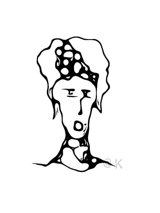 Ulige ansigter 04 v. Kunst att: K @ Kirsten K Kester | kirstenkkester.com