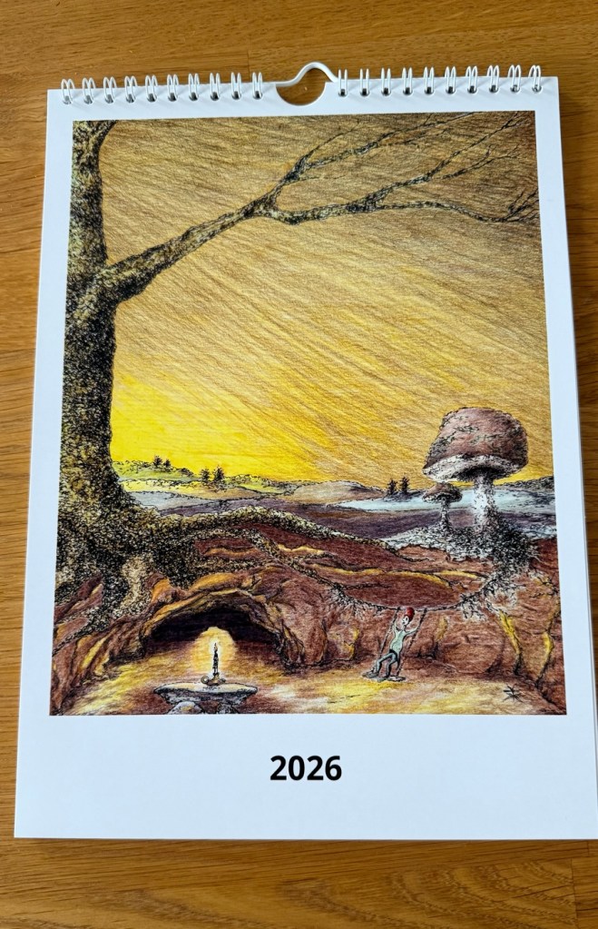 Vægkalender 2026, Vægkalender © KirstenKKester.com | Kirsten K. Kester